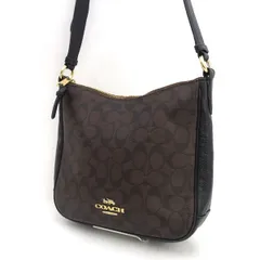 COACH / コーチ ◆シグネチャー エリー ファイル ショルダーバッグ  ブラウン C1649 【バッグ/バック/BAG/鞄/カバン】 ブランド【中古】 