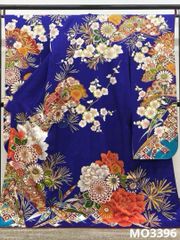 振袖 金駒 銀通し 紋意匠 桜 身丈158cm パールトーン加工済 MO3780