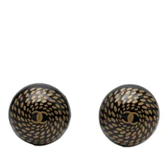 シャネル ココマーク ブラック ゴールド プラスチック メッキ レディース CHANEL【1-0250410】