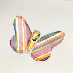 【美品】BRUNO MERCIER　ブルーノメルシエ　蝶　ペンダントトップ　陶器