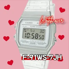 ラスト②【 F-91WS-7JH】 f-91w のスケルトン f91w  チープカシオ チプカシ CASIO Collection STANDARD デジタル腕時計 メルカリ便 f91ws casio カシオ CASIO