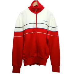 adidas アディダス 00s 白タグ トラックジャケット ジャージ サイズO レトロカラー 古着