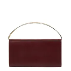 カルティエ マストライン ワインレッド ボルドー レザー レディース CARTIER【1-0250783】