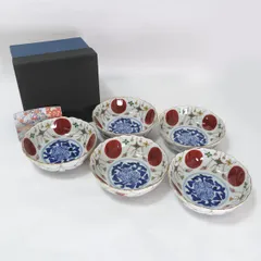 有田焼 ◆【和食器】有田焼/金彩赤絵小鉢揃（5個組） 42254 すまい 雑貨 ギフト ギフト【未使用】 
