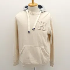 TOMMY HILFIGER / トミーヒルフィガー ◆プルオーバーパーカー/Hロゴ/ベージュ/サイズM 【メンズ/MEN/男性/ボーイズ/紳士】 メンズファッション【中古】 
