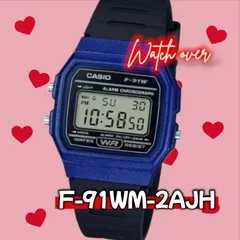 ラスト③ F-91WM-2AJH  f91wm2ajh f91w ☆F-91Wのメタリックブルー チプカシ チープカシオ メルカリ便 ネコポス CASIO デジタル腕時計 f-91wm-2ajh casio カシオ CASIO