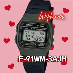 人気カラー F-91WM-3AJH ☆F-91Wのカーキ  f91wm3ajh  f91w チープカシオ チプカシ メルカリ便 ネコポス casio カシオ CASIO 腕時計