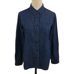 ビームスハート BEAMS HEART シャツ ブラウス スタンダード 無地 長袖 紺 ネイビー