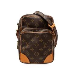 ルイ ヴィトン モノグラム アマゾン 斜め掛け ショルダーバッグ M45236 ブラウン PVC レザー レディース LOUIS VUITTON【1-0251388】