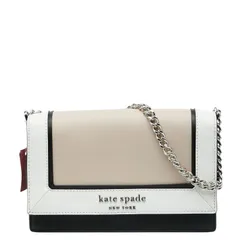 ケイトスペード チェーン ハンドバッグ ショルダーバッグ 2WAY ベージュ マルチカラー レザー レディース Kate Spade【1-0251746】