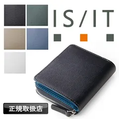 新品 イズイット 財布 二つ折り メンズ ブランド 本革 二つ折り財布 IS/IT 革小物 972624 ミドルウォレット セミ長財布 札入れ 小銭入れ ラウンドファスナー レディース ユニセックス 軽量 牛革 レザー ノボII カジュアル シンプル 正規店