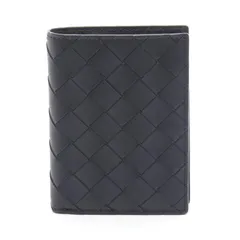 ボッテガヴェネタ BOTTEGA VENETA 札入れ イントレチャート 742143VCPQ48803 ブラック レザー 二つ折り財布 メンズ 新品