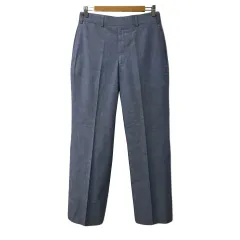 ジェイプレス J.PRESS パンツ ストレート ロング センタープレス 78 青 水色 ブルー ライトブルー