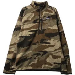 古着 パタゴニア Patagonia ベターセーター 1/4ジップ 25523FA21 迷彩柄 ハーフジップ フリースプルオーバー メンズXL相当/eaa610202