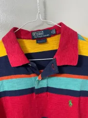 POLO RALPH LAUREN ポロラルフローレン 95-100 夏用 生地 PK 半袖 カラーTシャツ