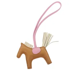 エルメス HERMES ロデオチャームPM 美品 箱付 バッグチャーム アニョーミロ セサミ モーヴシルベストル クレ レディース【中古】【Aランク】