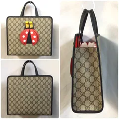 GUCCI　グッチ　GG　チルドレンズ　トートバッグ　シグネチャーロゴ　GGスプリーム　てんとう虫　ハンドバッグ　バッグのサムネイル