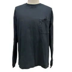 ストーンアイランド 長袖Tシャツ トップス クルーネック コットン ブラック メンズ [サイズM]STONE ISLAND ベーシック 定番 シンプル 上質 デイリー 着回し 使いやすい