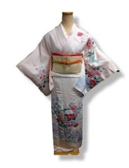 美品 正絹 振袖セット 振袖 袋帯 重ね衿 帯揚げ 帯締め 着付け小物