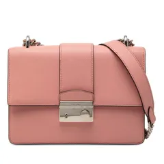 プラダ チェーン ショルダーバッグ 1BD034 ピンク サフィアーノレザー レディース PRADA【1-0247478】