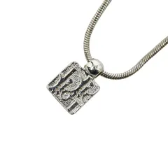 クリスチャンディオール トロッター ラインストーン ネックレス シルバー メタル レディース Christian Dior【1-0247597】