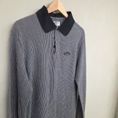 キャロウェイ ストライプ カラーTシャツ 長袖 L