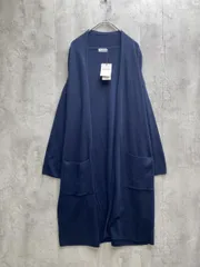 新品 anatelier アナトリエ ボタンレス 薄手 ニット ロング カーディガン 羽織り size38/M/ネイビー ◇■レディース