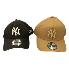 186001 現状品 NEW ERA ニューエラ キャップ　まとめ A-FRAME ブラック 9FORTY ADJUSTABLE  ユニセックス 2点まとめ売り