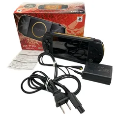 186000 ジャンク品 SONY ソニー モンスターハンターポータブル 3rd ハンターズモデル PSP3000  ブラック×ゴールド