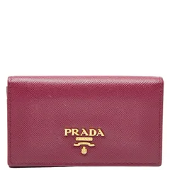 プラダ コインケース パスケース パープル サフィアーノレザー レディース PRADA【1-0248877】