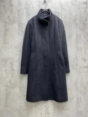 COMME CA ISM コムサイズム アンゴラ コート sizeL/黒 ◆■レディース