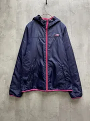 X-girl エックスガール 中綿 ジャケット size2/ネイビーｘピンク ◆■レディース