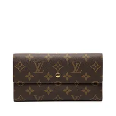 ルイ ヴィトン モノグラム ポルト トレゾール インターナショナル M61215 ブラウン PVC レザー レディース LOUIS VUITTON【228-49344】