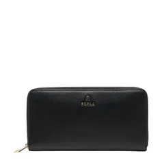 フルラ - ラウンドファスナー 長財布 ブラック レザー レディース Furla【228-49362】