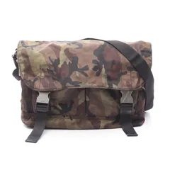 プラダ PRADA ショルダーバッグ カモフラージュ ナイロン メッセンジャーバッグ レディース Used A
