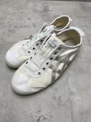 Onitsuka Tiger オニツカタイガー 1183A962 メキシコ 66 スリッポン スニーカー size24.5/ホワイト/シルバー ■■レディース