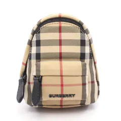 バーバリー BURBERRY チャーム MS MINI JETT YYN バックパックチャーム 8069827 ベージュ キャンバス レザー バックパック キーホルダー レディース 新品のサムネイル