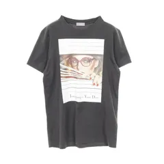ディオール Dior カットソー Dior Heritage ダークグレー コットン Tシャツ メンズ Used A