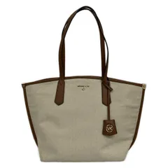 MICHAEL KORS(マイケルコース) トートバッグ - アイボリー×ダークブラウン レザー