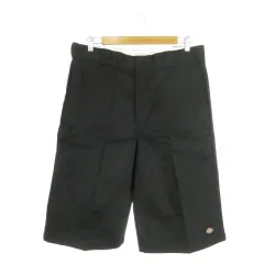 ディッキーズ Dickies Loose Fit ワークショーツ ハーフパンツ ロゴ 36 黒 ブラック /AH12 ■GY99