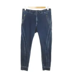 ヴォーギッシュ VOGUISH スウェットデニム ジョガーパンツ ストレッチ 厚手 L 青 ブルー /AH11 ■GY99