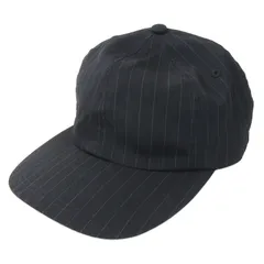 KIJIMA TAKAYUKI for Graphpaper キジマタカユキ キャップ GU204-90266B グラフペーパー別注 ストライプ ウール ブラック 黒 F  90010015