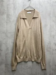 ADAM ET ROPE' アダムエロペ 薄手 ウール混 襟付きVネック ニット セーター sizeM/ベージュ ◇■レディース