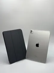【Smart Folio付き中古B】iPad Pro 11-inch (M4) 1TB シルバー wifi+Cellular バッテリー【91%】 SIMフリー 白ロム