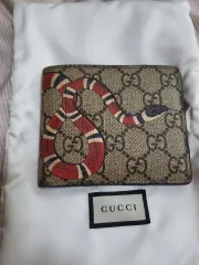 グッチ キングスネーク GG シュプリーム 二つ折り財布