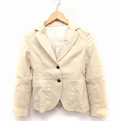 マカフィー MACPHEE トゥモローランド テーラード ジャケット アウター シングル 無地 ウール 38 クリーム /FT15