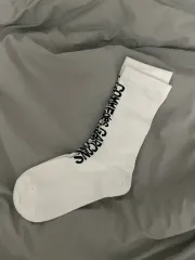 コム・デ・ギャルソン 白 ロゴ 靴下