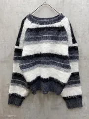 niko and ニコ アンド ボーダー ニット セーター sizeshort/白ｘ黒 ◆■レディース