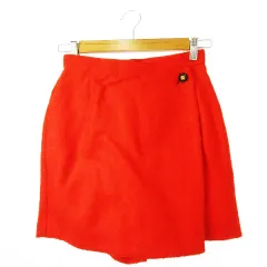 クレイサス CLATHAS パンツ ショート ラップ ブークレ ウール さっくり ロゴ ボタン 38 オレンジ /CK10のサムネイル
