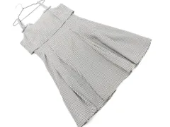 Ank Rouge アンクルージュ チェック ジャンパー スカート sizeM/白ｘ黒 ■■ レディース